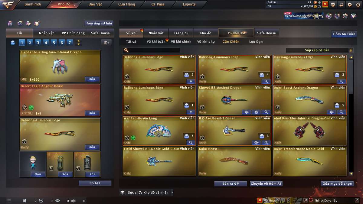 shop acc cf uy tin gia re